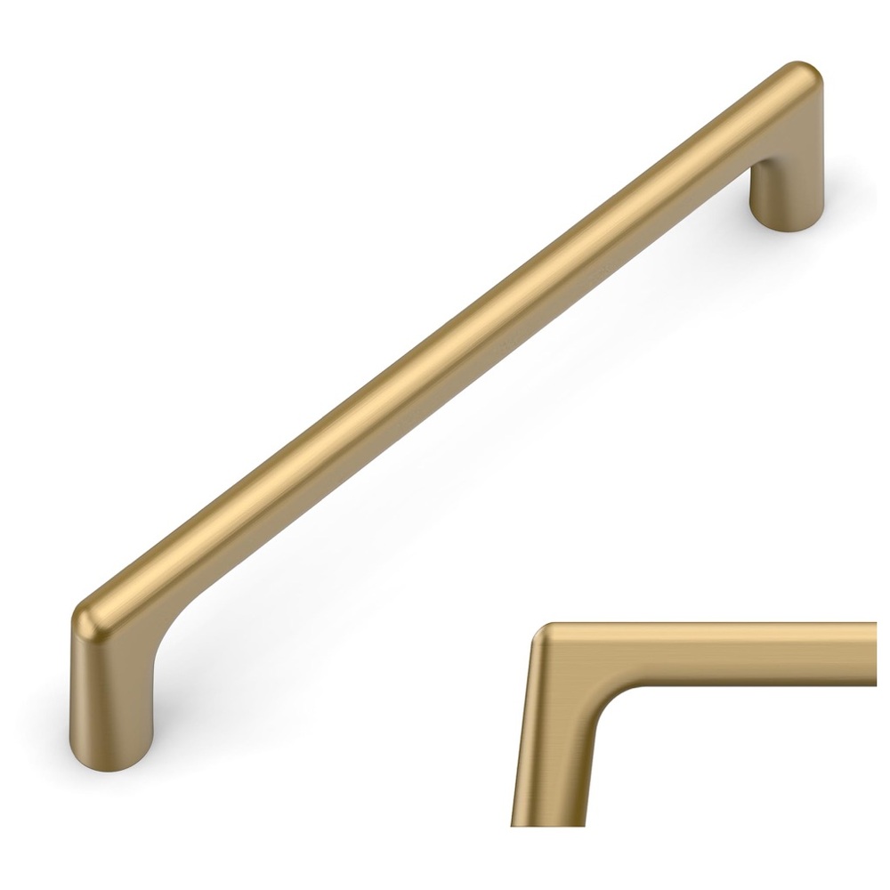 Champagne Bronze Sleek Gold Cabinet Handle 10 Pack